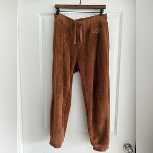 UGG Tan Teddy Fleece Sweatpants